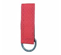 Wswqop Sangle de Sécurité Plongée Bracelet Dragonne Sangle Poignet Lanière Conception Haute Visibilité avec Boucle D pour Relier Lignes et Binôme Adaptée à, Rouge, 1 Pouce
