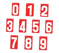 Wswqop Score Keeper, Flip Number Cards, Numéros 0-9 Scorekeeper Team Games Table Scoreboard pour Le Football et Le Basket-Ball, Rouge