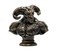 Wswqop Sculpture de Buste de Bélier pour Bureau 20 X 11,6 X 20 Cm Idéal pour La Maison et Le Porche, Couleur Bronze