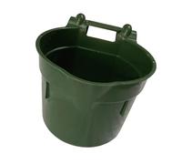 Wswqop Seau d'alimentation pour Chevaux avec Crochets de Stockage d'alimentation en PP Renforcé Installation Facile Montage en Stal, 8l