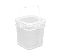 Wswqop Seau de Peinture Organisateur de Pigments Seau de Pêche Bidon Portable avec Marques de Mesure Claires Adapté pour Le Camping et Les Activités de, 4 L