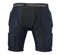 Wswqop Short de Compression pour Gardien de But, Design Hexagonal, Rembourrage en EVA, Tissu Flexible, Idéal pour Les Séances D'entraînement Sportives, M