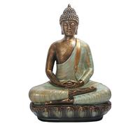Wswqop Statue Bouddha Décoration Méditation Figurine Résine Sculpture Originalité pour Décor Intérieur Extérieur Adaptée à Jardin Salon Bureau Cour
