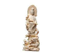 Wswqop Statue de Guanyin Bouddhiste, Sculpture de Bodhisattva, Objet de Collection, Cadeau pour Un Ami, Debout sur Une Statue de La Miséricorde de Guanyin