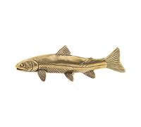 Wswqop Statue de Poisson En Laiton Antique pour Bureau, Maison, Salon, Figurine