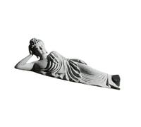 Wswqop Statue Du Bouddha Couché Amitabha, Sculpture de Bouddha, Artisanat, Figurine de Bouddha Endormi, En Méditation, pour Jardin, Aquarium, Voiture