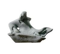 Wswqop Statue Ornementale de, Figurine Traditionnelle Chinoise Miniature, Sculpture Décorative Adaptée Aux Aquariums, Micro- et, Vieil Homme à la cithare