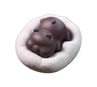 Wswqop Statuette Animale Sculptée, Ornement de Table Miniature pour Salon de Thé Ou étagère. Collection de Thé. Figurine Décorative pour Table Basse Ou Salon, Violet