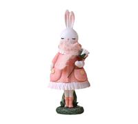 Wswqop Statuette de Lapin de Pâques Décorative et Mignonne, Idéale pour Le Salon, La Bibliothèque, Une Fête Ou Une Table, Style A