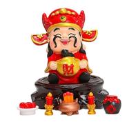 Wswqop Statuette Du Dieu de, Statue Feng Shui, Cadeau Décoratif, Objet de Collection, Décoration de Table de Chinois pour Salon, Style B