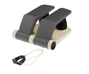 Wswqop Stepper d'exercice Maison Compact Machine Stepping Fitness Contrôle Réglable Affichage Compteur Mouvement Bas Impact Convient aux Exercices Matinaux Logement Collectif, Blanc Cassé