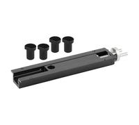 Wswqop Support de Fixation pour établi de Menuisier, Fixation Par Inertie, Pièce de Rechange pour Le Travail Du Bois, Structure En Alliage D'aluminium et, Bouchons Noirs