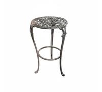 Wswqop Support Décor Plante Fer Forgé Socle Fleur Piédestal Pot Tabouret Jardinière Fonte Robuste Résistante aux Intempéries Convient Terrasse Jardin Salon, 7234 Support Haut