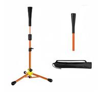 Wswqop Support d'Entraînement de Baseball Tee Batteur Stable Matériau Résistant Réglage Personnalisable Facile à pour Pratique Joueurs Débutants Avancés Maison Stade Plein Air, Orange