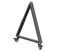 Wswqop Support Mobile Chariot Support Écran Support Roulette en Acier Réglable Adapté aux Présentations Réunions Spectacles Cinéma Maison
