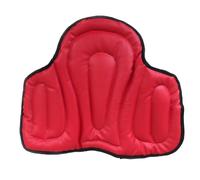 Wswqop Tapis de Selle pour Cheval, Coussin de Siège de, Multifonction, Matelassé, en Cuir PU, Pratique, épais, Accessoire D'équitation, Absorbant Le, Rouge