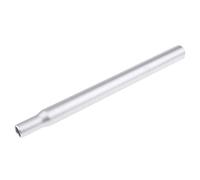 Wswqop Tige de Selle Droite pour Vélo avec Amortisseur, Tube D'extension en Aluminium, Compatible avec Les Vélos, Argent, 40cm