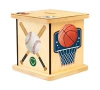 Wswqop Tirelire Carrée, Idéale pour La Maison, La Douche, Le Bureau et Noël, Basket-Ball