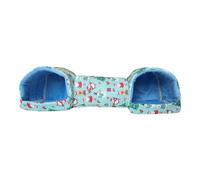 Wswqop Tunnel de Jeu/cachette en Polyester Robuste pour Cobayes, Hamsters et Souris, Idéal pour Aménager Un Espace de de Couchage dans Leur Cage, Bonhomme de Neige Bleu