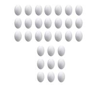 Wswqop Œufs En Mousse, œufs Artificiels, œufs En Polystyrène Non Peints, œufs de Pâques pour Halloween, Décorations, éducation Préscolaire, 30 Pièces 6 Cm
