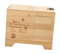 Wswqop Urne Funéraire Robuste pour Chiens et Chats - Cadeau Souvenir en Cas de Décès d'un Animal de Compagnie - Accessoires pour Animaux
