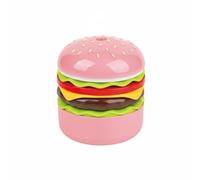 Wswqop Usb Mini Diffuseur de Brouillard Appareil de Table Design Hamburger Créatif en Plastique avec Modes Continu et Intermittent Éclairage Silencieux à, Rose