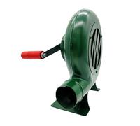 Wswqop Ventilateur de Barbecue Manuel à Manivelle Pratique Souffleur d'air Portable en Fer Robuste Résistant Outil Barbecue Cheminée Extérieur Adapté pour Ca, 300w