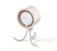 Wswqop Ventilateur Poussette Bébé Ventilateur Portable Ventilateur Compact Ventilateur Oscillant Pieds Segmentés Flexibles en Plastique Silicone pour Vent, Blanc, 125 85 333mm