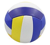 Wswqop Volleyball Officiel en Cuir Synthétique Imperméable Ballon de Volley Doux Taille Standard Cousu Machine Équipement pour Sport Collectif Entraînement