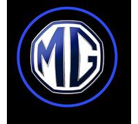 WSXCDE Lumières De Bienvenue De Porte, pour MG ZS GT GS MG3 MG5 MG6 MG7 EHS EV Projecteur De Voiture Lumière De Porte, Lampe de Bienvenue au Sol Chargement USB,A-2pcs