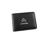 WSXCDE Portefeuille Homme, pour Citroen Ami/Berlingo /C3 /C3 Aircross /C3-XR /C4 Grande capacité Portable Porte-Monnaie Portefeuille Homme avec zippé Porte-Cartes de Crédit,2 Card Slots