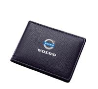 WSXCDE Portefeuille Homme, pour Volvo C30 C70 S40 V50 S60 V60 V70 S80 XC90 Grande capacité Portable Porte-Monnaie Portefeuille Homme avec zippé Porte-Cartes de Crédit,A