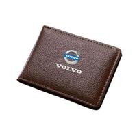WSXCDE Portefeuille Homme, pour Volvo C40 S60 S60L S90 XC Classic XC40 Grande capacité Portable Porte-Monnaie Portefeuille Homme avec zippé Porte-Cartes de Crédit,B