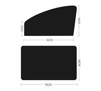 WSXCDE Voiture Pare Soleil, pour Fiat Ducato Citroën Jumper 2006-2021 Avant Et ArrièRe Vitres latérales Pare-Soleils Pliable Anti-UV Privée Protège Couverture,4pcs