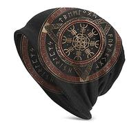WSXJJ Skullies Rue Viking 3D Bonnets Casquettes Chapeaux Bonnet Tricoter pour Hommes et Femmes Chaud d'hiver Cadeaux Nordiques,The Helm of awe