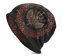 WSXJJ Skullies Rue Viking 3D Bonnets Casquettes Chapeaux Bonnet Tricoter pour Hommes et Femmes Chaud d'hiver Cadeaux Nordiques,Gungnir Spear Odin