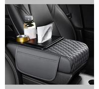 WSYLJX Coussin D'accoudoir de Voiture pour Chrysler Sebring Sebring Convertible Coupe, Antidérapant Console Centrale Tapis Cuir avec Sacs Rangement Interieur Accessoire,Beige