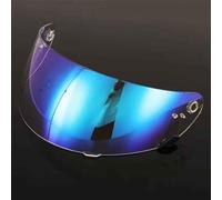 WSYLJX Visiere Casque Moto pour Bell Qualifier Star DLX MIPS RS-1 RS-2, Lentille de Lunettes de Casque Remplacement Shield, Visière de Protection UV,Normal-F Revo Blue