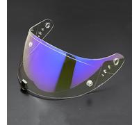 WSYLJX Visiere Casque Moto pour Scorpion EXO R1 520 1400, Lentille de Lunettes de Casque Remplacement Shield, Visière de Protection UV,Normal-B Aurora Blue