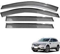 WSYLJX Voiture Deflecteurs d'air pour Renault Koleos 2017 2018, Imperméable Résistant Aux UV Deflecteur Vitre Fenêtre Latérale Pare-Pluie