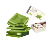 WSYLS-Guimauves Au Chocolat WSYLS-Dubai, Enrobage Chocolat Noir - Bonbons Mous, Parfaits Pour Les Fêtes, Halloween, Noël Et Les En-cas Chinois, 58 G X 3 (Goût Thé Longjing)