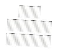 Wsymxuo 100 épingles Droites en Satin Fin, épingles de Couturière à Tête, en Acier Inoxydable Résistant à La Chaleur, Rangement Pratique, Adaptées, 29