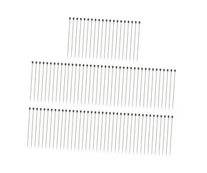 Wsymxuo 100 épingles Droites en Satin Fin, épingles de Couturière à Tête, en Acier Inoxydable Résistant à La Chaleur, Rangement Pratique, Adaptées, 29