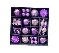 Wsymxuo 60 Boules de Noël Décoratives à Suspendre Soi-même, en Polypropylène, Faciles à Utiliser, Idéales pour Les Fêtes, La Maison, Les Lieux Publics et Les, Champagne Violetor