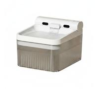 Wsymxuo Embout d'eau Courante à Eau Tête d'eau Courante Pet Éclairage D'ambiance Buse Fleur, Gris Et Blanc, Modèle De Détection De Base