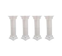 Wsymxuo Ensemble de 4 Colonnes Romaines de 90 Cm, Colonnes Grecques, Supports pour Paniers à Fleurs, Décoration de Centre de Table.