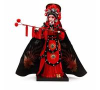 Wsymxuo Figurine D'opéra Chinois Décoratif Figurine Traditionnelle Chinoise Véritable Poupée d’opéra Pékin pour Collectionneurs, Salon, Bureau, Étagère, Hua Mulan