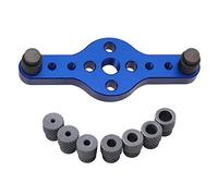 Wsymxuo Gabarit de Perçage Vertical Autocentrant pour Tourillons, Idéal pour Le Travail Du Bois, Comprenant Deux Bagues de Perçage de 10 Mm, Des Forets à