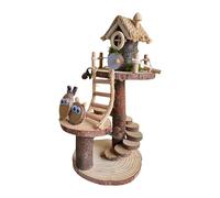 Wsymxuo Kit de Bricolage pour Construire Une Maison de Fées En Bois, Un Jeu Créatif à Réaliser Soi-même pour Les Enfants de Maternelle, Style D