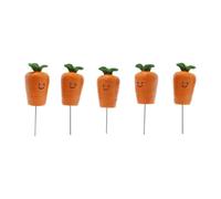 Wsymxuo Lot de 5 Miniatures de Carottes Artificielles. Description : Statuettes En Résine Représentant Des Carottes pour La Maison.